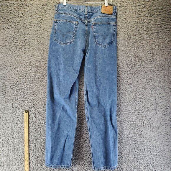 Levis Jeans Mens 34x34 Blue 550 Relaxed Fit Denim Classic Straight Leg - Picture 1 of 13